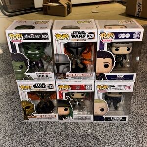 Funko Pop! Avengers, Star Wars, WWE, and More Figures pack of 6